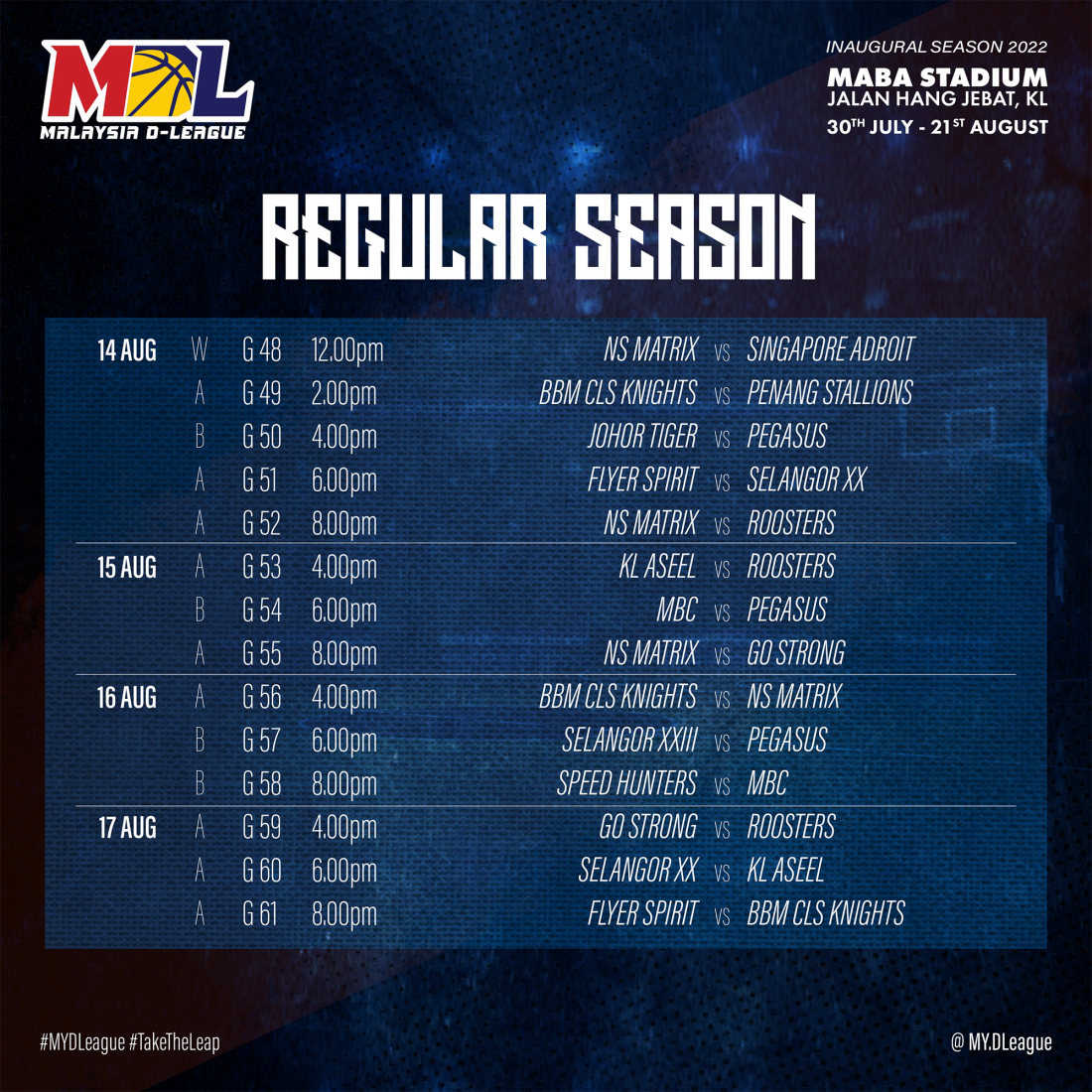 Malaysia D-League 2022 - Huddle Malaysia D-League 2022 - Huddle